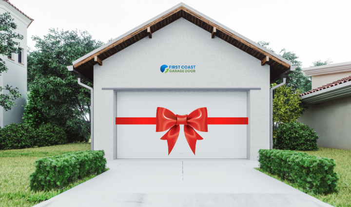 Big Red Bow Garage door,